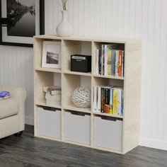 Стеллаж Cube 9 секций, 1072x330x1074, дуб сонома Ластра