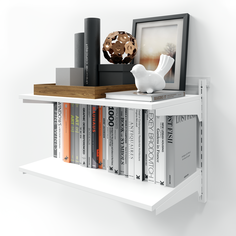 Полка настенная навесная TACIT WS.2 65х35х48 см супер белая