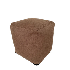 Кресло-мешок Пуфик кубик Kreslo-Puff Montreal 22 Светло-коричневый Рогожка