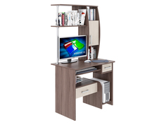 Компьютерный стол Пирамида КС-48 ясень темный/светлый