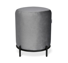 Пуф Sheffilton SHT-B6 угольно-серый/черный муар