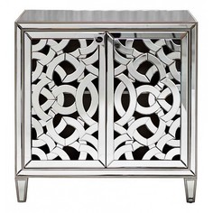Тумба прикроватная приставная Garda Decor KFC974 GRD_2919 89x54,6x86,5 см, зеркальный
