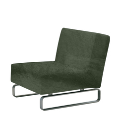 Чехол на кресло без подлокотников до 120 см Виктория хоум декор Бруклин оливковый