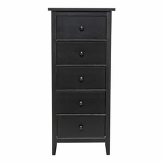Комод Мира черный 58 x 44 x 131 см No Brand