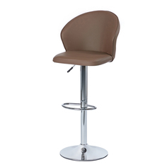 Барный стул Hoff Veston 80339928, хром/коричневый/хром/коричневый