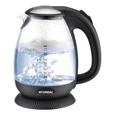 Чайник электрический HYUNDAI HYK-G3804 1.7 л прозрачный