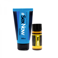 Интимная гель смазка для секса SexNow Classic 50 мл + попперс SexNow Mini poppers 10 ml