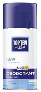 Дезодорант-спрей DYNAMIC для чувствительной кожи Top Ten for men, 150 мл