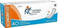 Прокладки ежедневные Comfort Ultra cotton&slim Small (150 мм) NORMAL Clinic, 40 шт