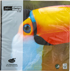 Салфетки Duni Toucan трехслойные 33*33см 20шт