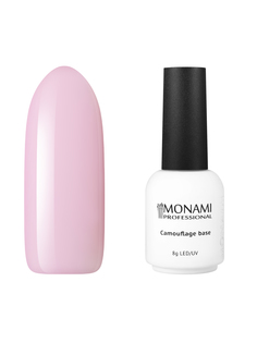 Камуфлирующее базовое покрытие для гель-лака Camouflage base Monami Quartz Pink, 8 мл