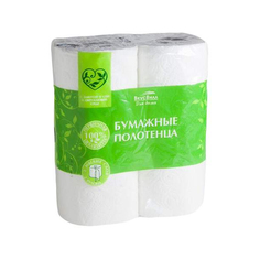 Бумажные полотенца ВкусВилл 2 слоя 2 рулона