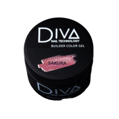 Гель для наращивания ногтей Diva Nail Technology камуфлирующий насыщено-розовый 30 г