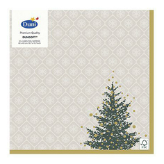 Салфетки Duni Trees In Gold 40 х 40 см 12 шт