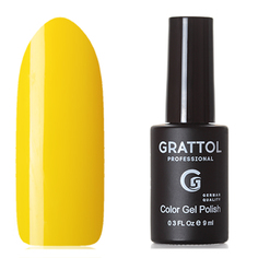 Гель-лак №34 Color Gel Polish Yellow 9 мл, Grattol