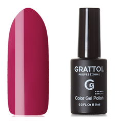Гель-лак №55 Color Gel Polish Plum 9 мл, Grattol
