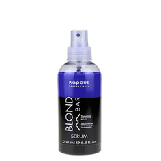 Двухфазная сыворотка для волос Kapous Professional Blond Bar с антижелтым эффектом 200 мл