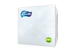 Салфетки "Мягкоff" 24х24см 50л 1-но слойные белые ФР-00001875 No Brand