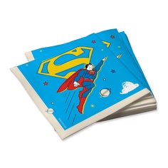 Бумажные салфетки ND Play Superman для праздника, желтый лого, 33х33 см, 20 шт.