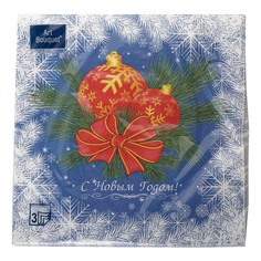 Салфетки Art Bouquet Шары на синем 33 х 33 см 20 шт