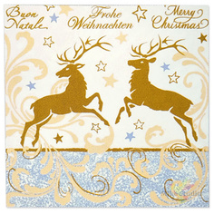 Салфетки бумажные НГ 33х33см 3сл 20шт НОВОГОДНЯЯ ФЕЕРИЯ Home Collection No Brand