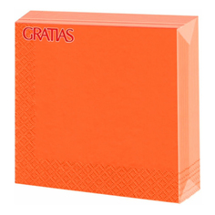 Бумажные салфетки Gratias Апельсиновые оранжевые 20 шт.