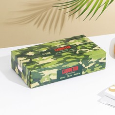 Салфетки бумажные в коробке Хаки, 100 шт. No Brand