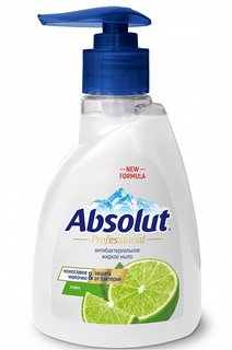 Мыло жидкое Absolut Professional антибактериальное, лайм, 250 г