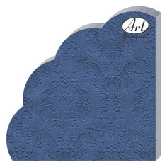 Салфетки бумажные Art bouquet, Rondo Барокко, 12 шт, 3 слоя, 33х33 см, темно-синие, 37558