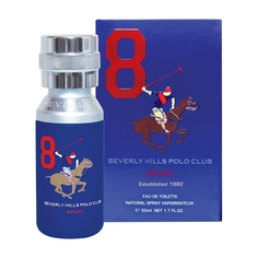 Вода туалетная Beverly Hills Polo Club Sport 8 для мужчин, 50 мл