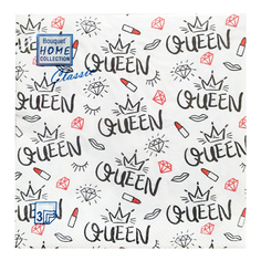 Салфетки бумажные Queen 3 слоя 33 х 33 см 20 шт No Brand