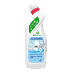 Гель Biosoap Lavatory cleaner для ванной комнаты и туалета отбеливающий 750 мл