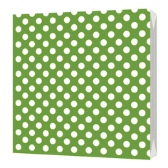 Салфетки бумажные Горох зеленые 2 слоя 24х24 см 50 шт. No Brand