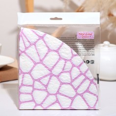 Салфетка New line Decor Вуаль розовое золото,фигурная, 12 шт No Brand