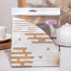 Салфетка New line Decor Скрепки золото,фигурная, 12 шт No Brand