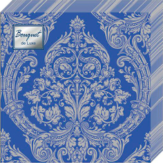 Салфетки бумажные Bouquet de Luxe Серебро на синем 3 слоя 24 х 24 см 25 шт