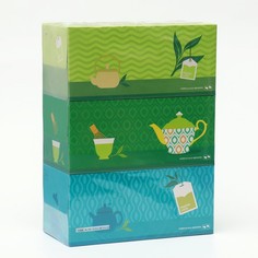 Салфетки для лица Bellagio Green Tea с экстрактом зеленого чая, 210 шт No Brand