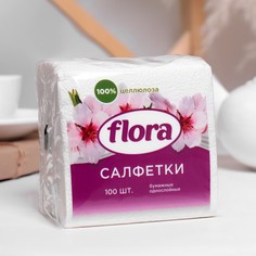 Салфетки бумажные, 24х24 см, 100 шт, белые No Brand