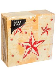 Салфетки бумажные PAPSTAR Звездное Сияние 33х33 см, 3 слоя, 50 шт.