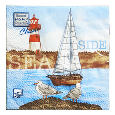 Салфетки бумажные Home Сollection Морской пейзаж 33 х 33 см 20 шт