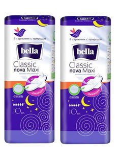 Прокладки Bella Classic Nova Maxi 10 шт х 2 уп