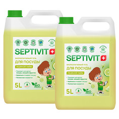 Набор Septivit Premium средство для мытья посуды Ледяной лайм 5л+5л