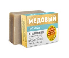 Мыло Питание медовое с козьим молоком Дом природы 100 г