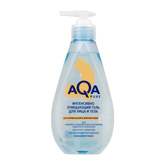 Интенсивно очищающий гель AQA PURE гиалурон для лица для нормальной и жирной кожи 250 мл
