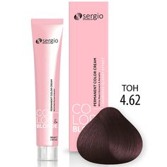Крем-краска для волос Sergio Professional Color & Blonde 4.62 коричневый пурпурный