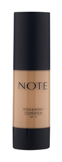 Защитная тональная основа для лица Note Detox And Protect Foundation SPF 15 50мл