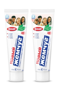 Комплект Зубная паста Новый Жемчуг Кальций 100 мл х 2 шт.