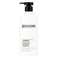 Шампунь Floland Premium Silk Keratin Shampoo с кератином 530 мл