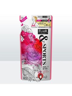 Кондиционер для белья с дезодорирующей формулой Flair Fragrance&Sports Splash Rose 420мл КАО