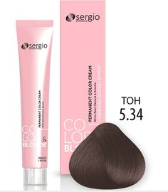 Крем-краска Sergio professional Color&Blonde для волос 5.34 светло-коричневый